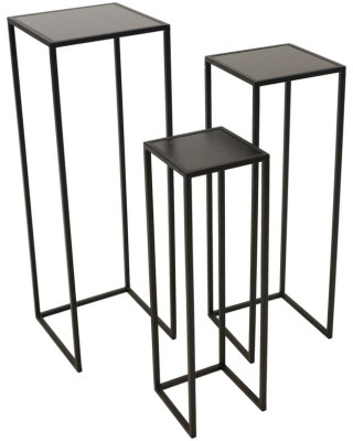 ART ET LUMIERE ΤΡΑΠΕΖΙΑ-ΣΤΑΝΤ ΜΕΤΑΛΛΙΚΑ ΣΕΤ 3ΤΕΜ