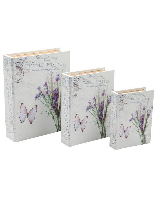 Βιβλία - κουτιά αποθήκευσης διακοσμητικά τεμ. 3 23Χ7Χ29 - 18Χ5,5Χ24 - 14Χ4Χ19 εκ. - KESKOR 52208