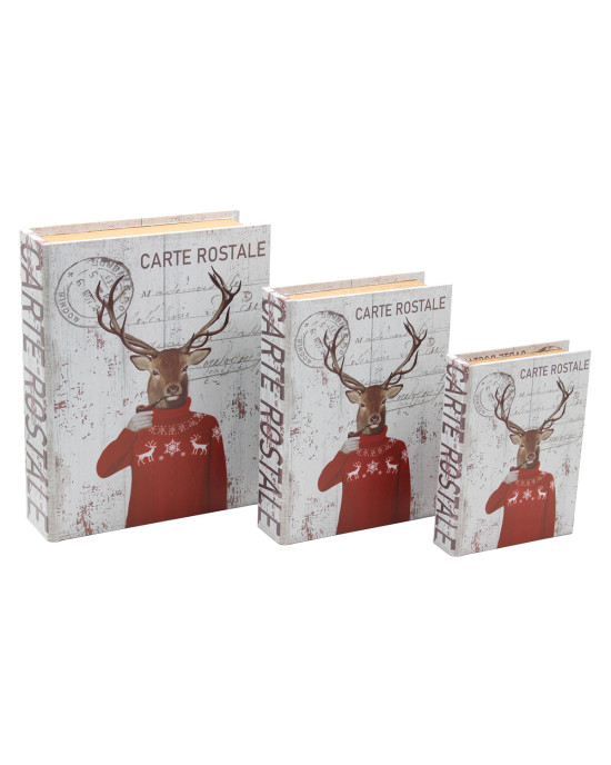 Βιβλία - κουτιά αποθήκευσης διακοσμητικά τεμ. 3 23Χ7Χ29 - 18Χ5,5Χ24 - 14Χ4Χ19 εκ. - KESKOR 52209