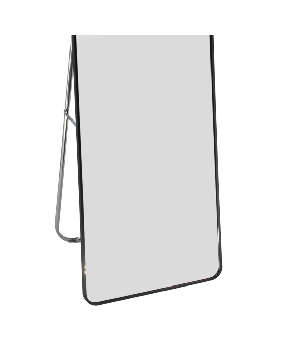 Καθρέπτης δαπέδου 36Χ146 εκ. Μαύρος με πλαίσιο αλουμινίου - KESKOR 57406