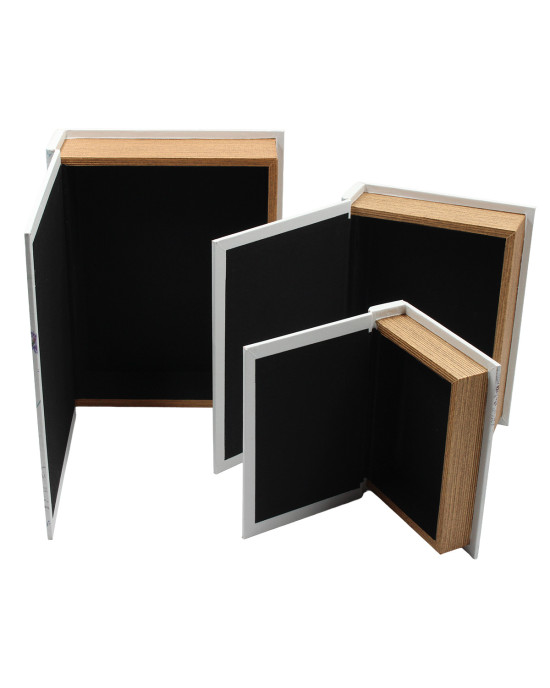 Βιβλία - κουτιά αποθήκευσης διακοσμητικά τεμ. 3 23Χ7Χ29 - 18Χ5,5Χ24 - 14Χ4Χ19 εκ. - KESKOR 52208